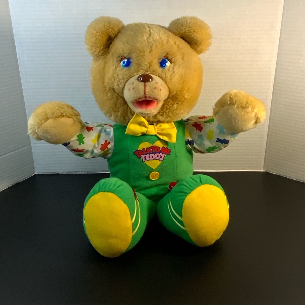 Vintage Marchon Talk to me Bear 1980s talking bear collectible NON-WORKING
